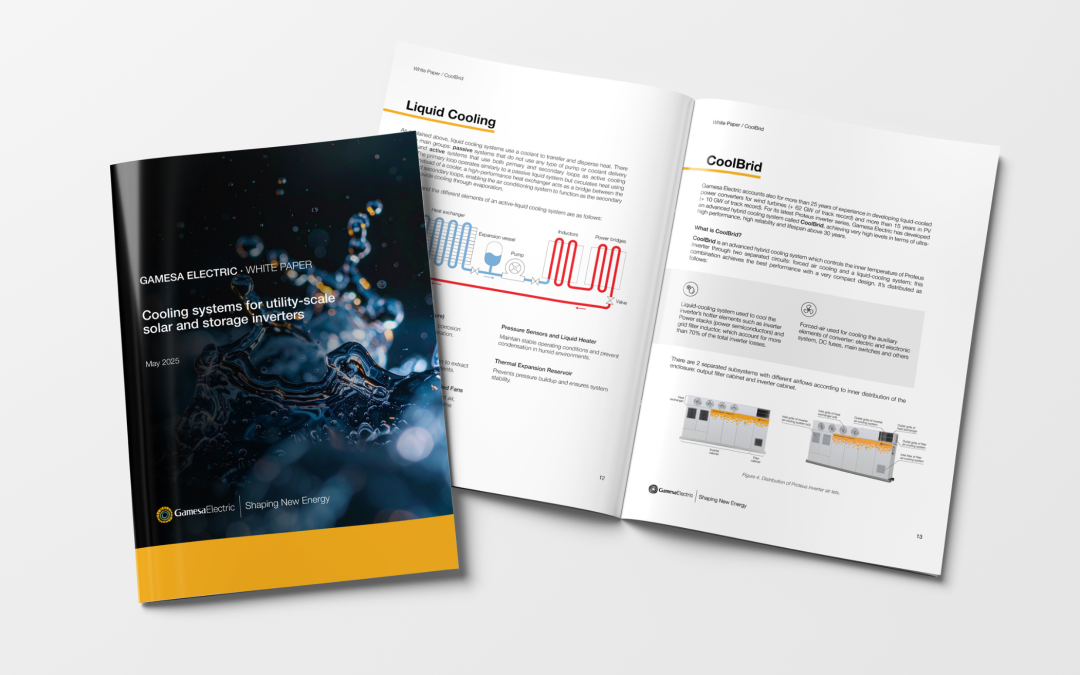 May 20, 2025Gamesa Electric launches white paper on hybrid cooling systems for utility-scale Inverters
