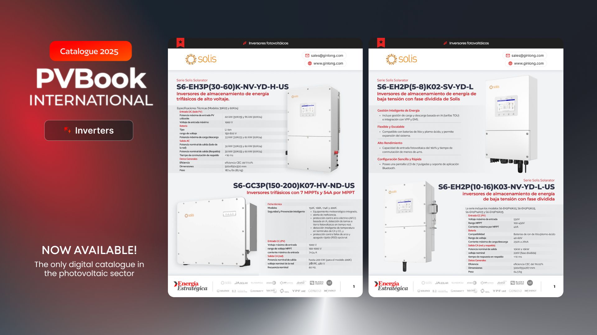 Solis strengthens its portfolio of next-generation inverters and secures a prominent presence in PVBook 2025