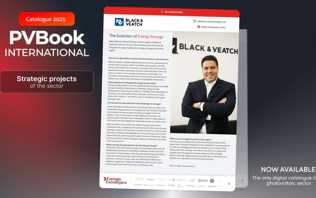 October 27, 2025Black & Veatch strengthens its presence in BESS and hydrogen projects: focus on Puerto Rico, Chile, Mexico and Peru