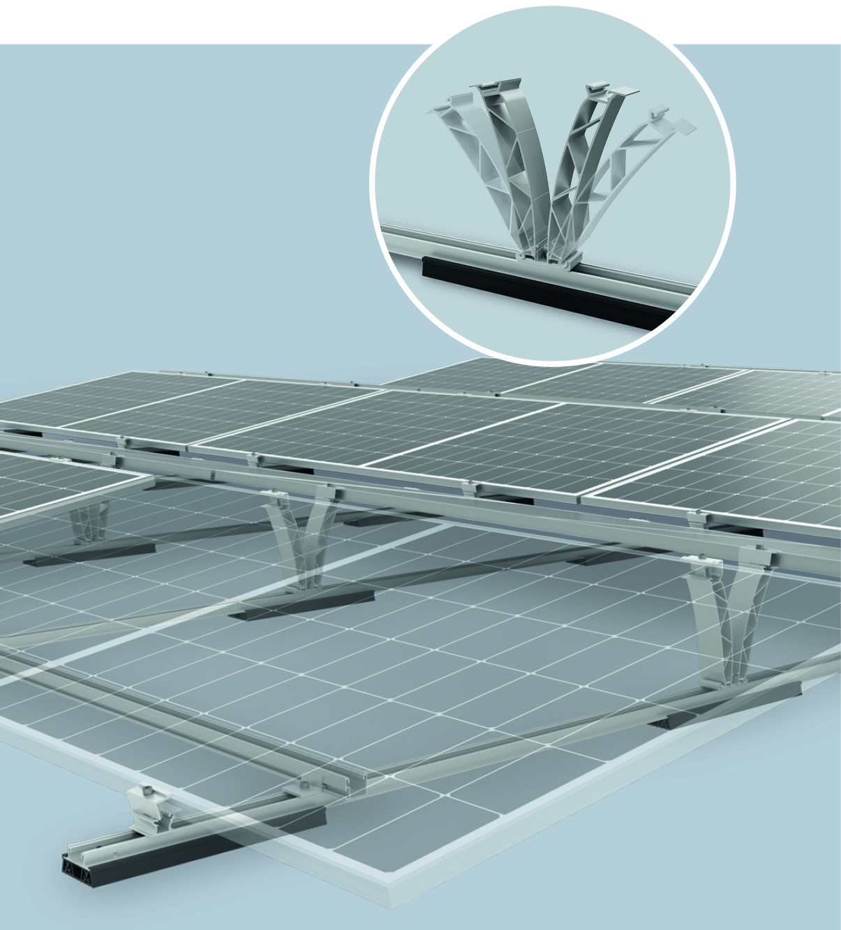 K2 Systems D-Dome 6 Xpress LS K2 Systems at Genera 2025: Mounting systems for roofs, facades and floors